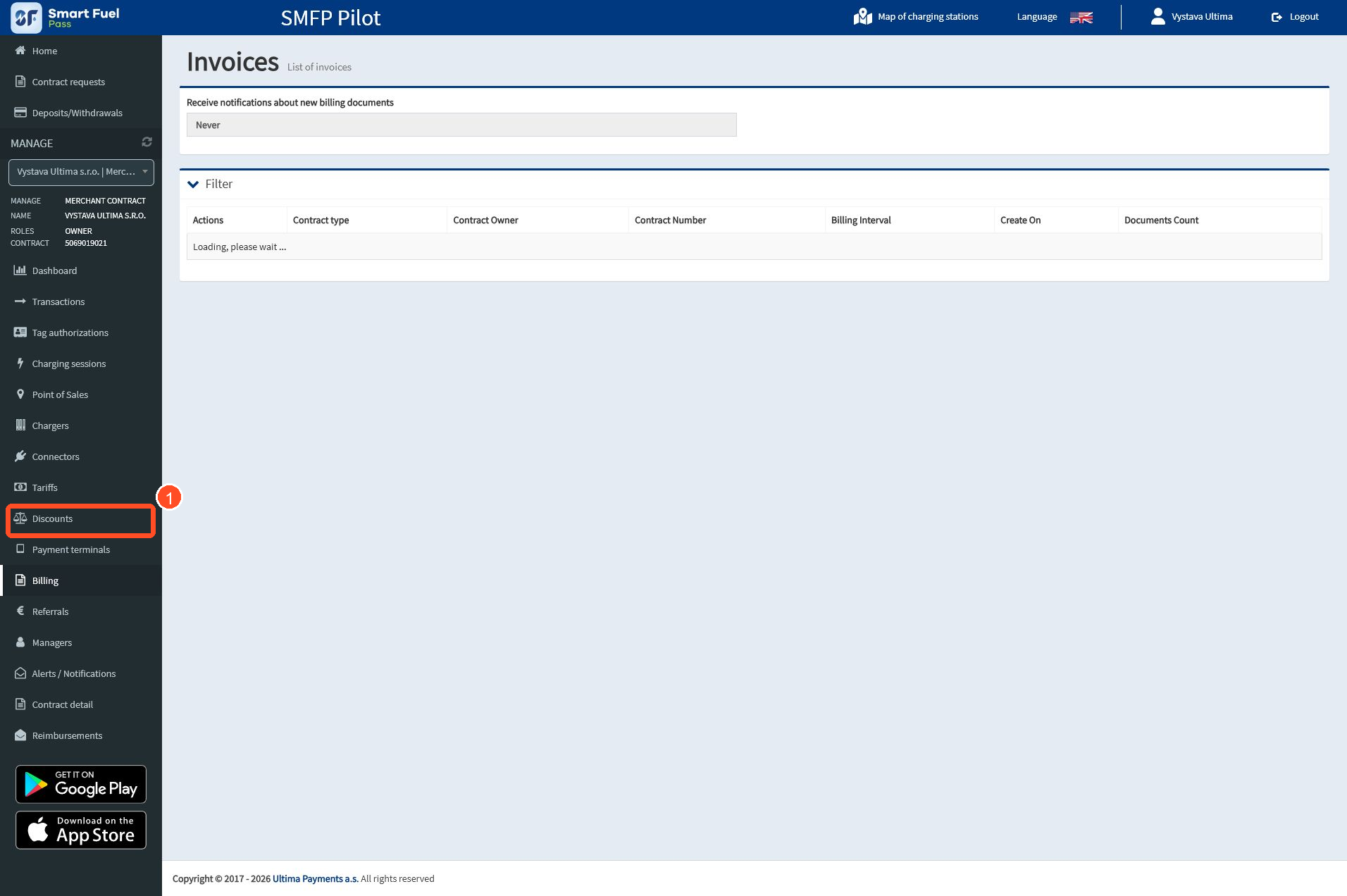 Open Billing