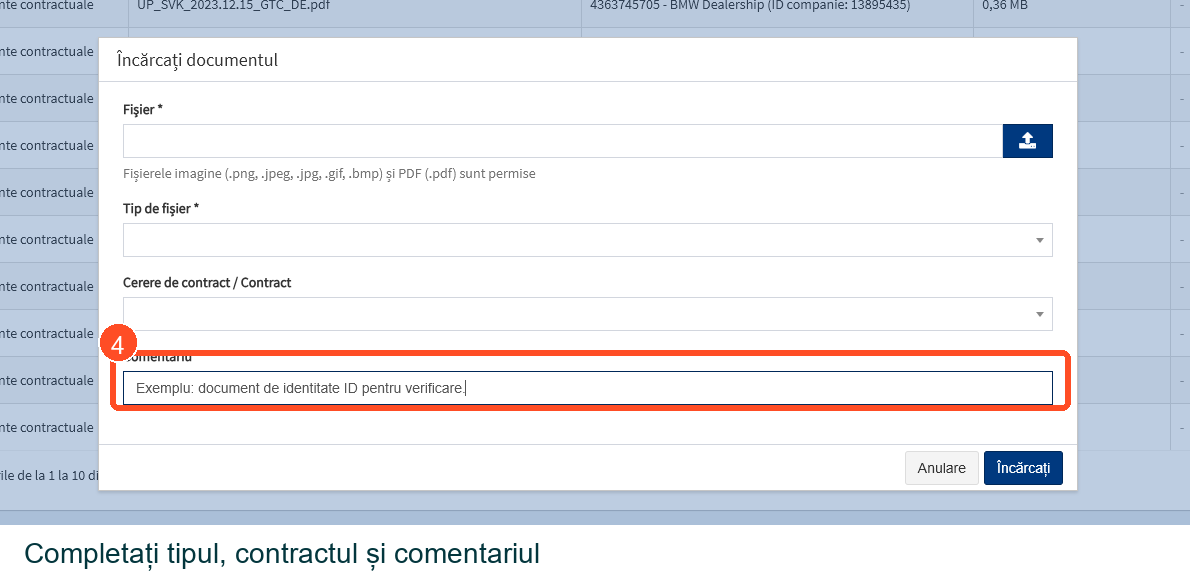Cum încărcați în siguranță documente de verificare – krok 4