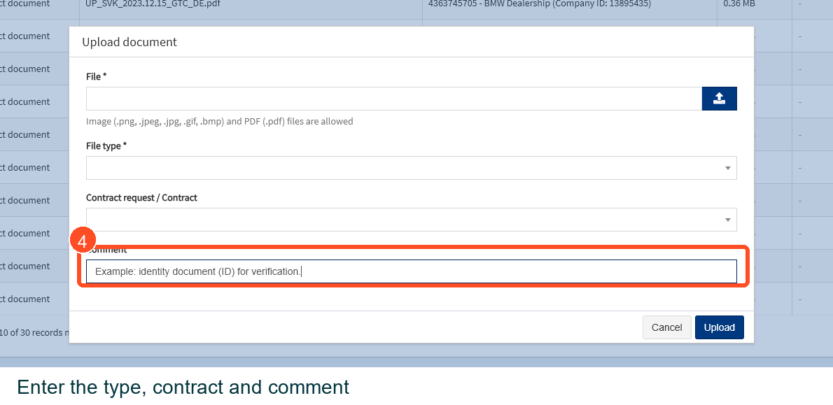 How to upload verification documents securely – krok 4